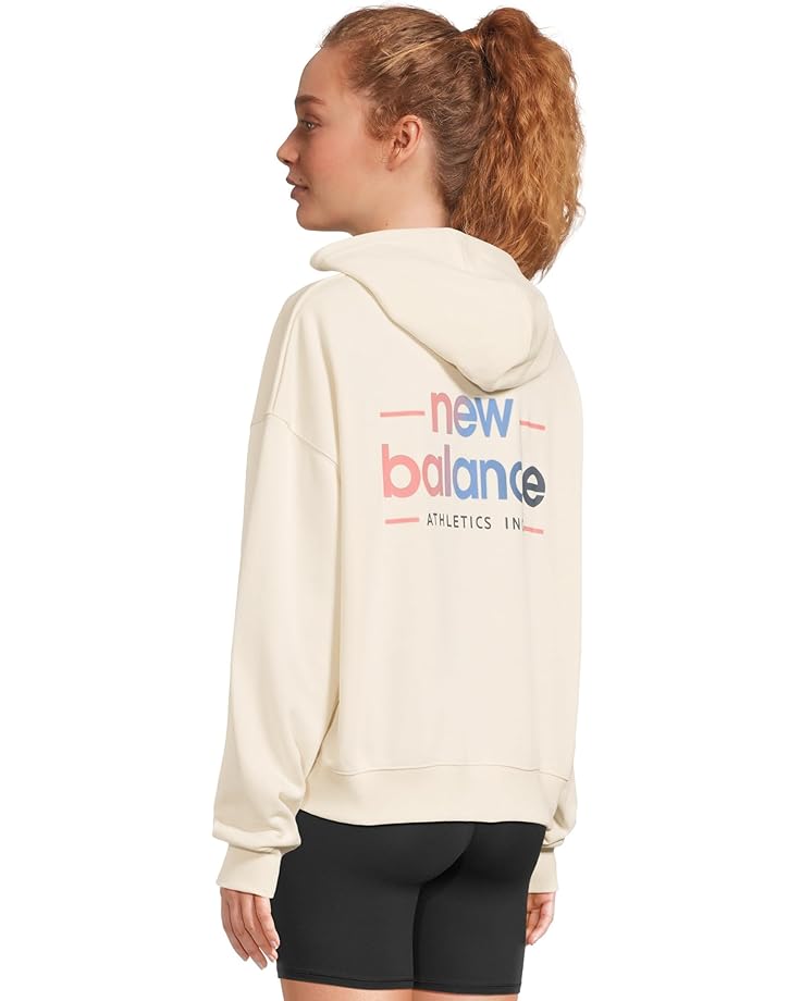 New Balance Multi Color Logo Hoodie Women's