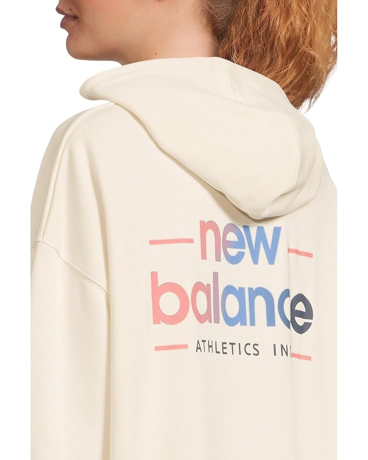 New Balance Multi Color Logo Hoodie Women's
