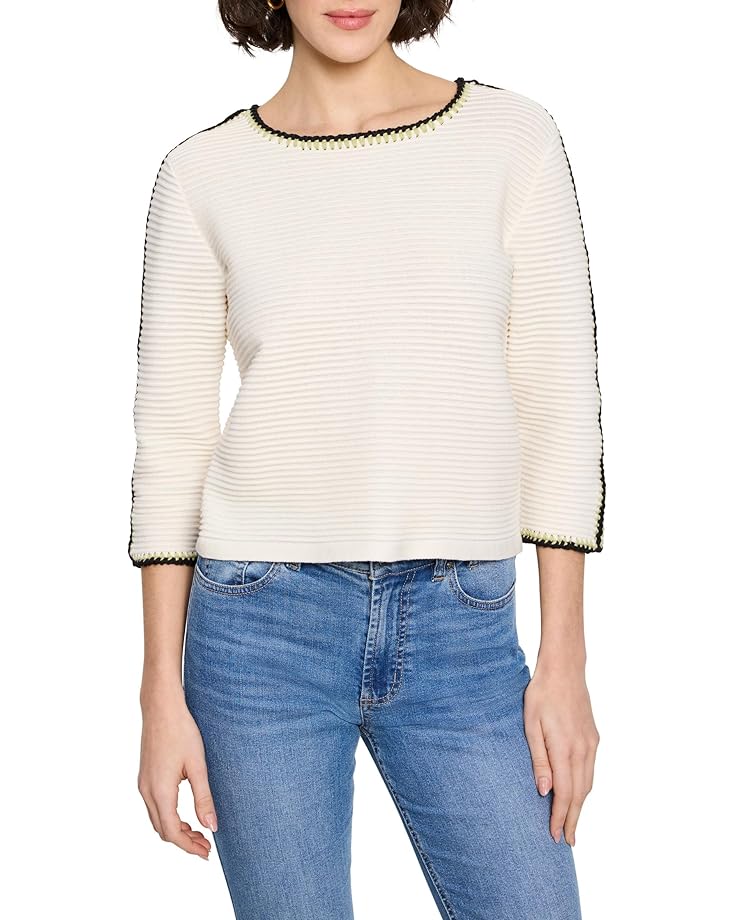 NIC+ZOE Ottoman Stitched Sweater Women's