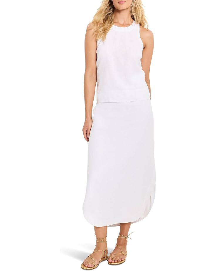 6pm NIC+ZOE Petite Rumba Linen Dip Skirt Women's