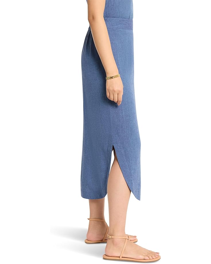 6pm NIC+ZOE Rumba Linen Dip Skirt Women's
