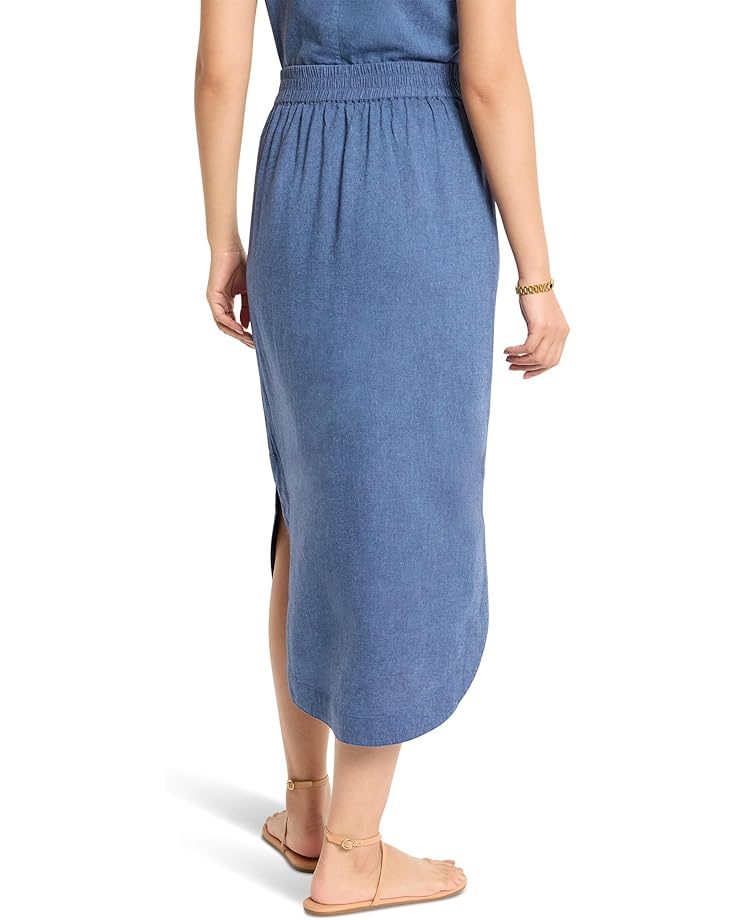 6pm NIC+ZOE Rumba Linen Dip Skirt Women's