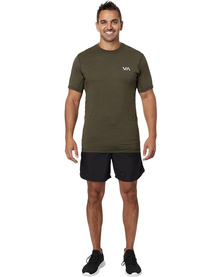 RVCA Sport Vent Stripe Short Sleeve Tee Men's