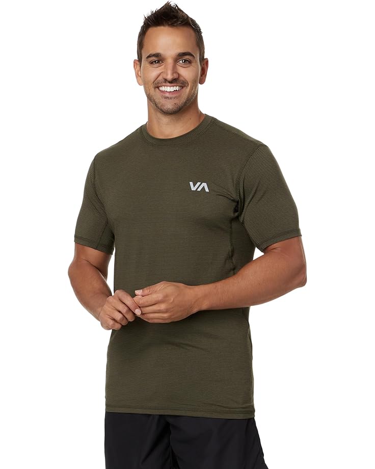 RVCA Sport Vent Stripe Short Sleeve Tee Men's