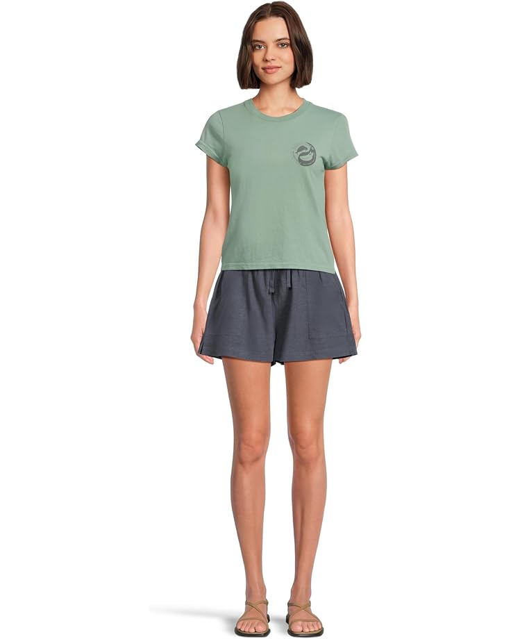 Salty Crew Fishin Yang Modern Tee Women's Sage