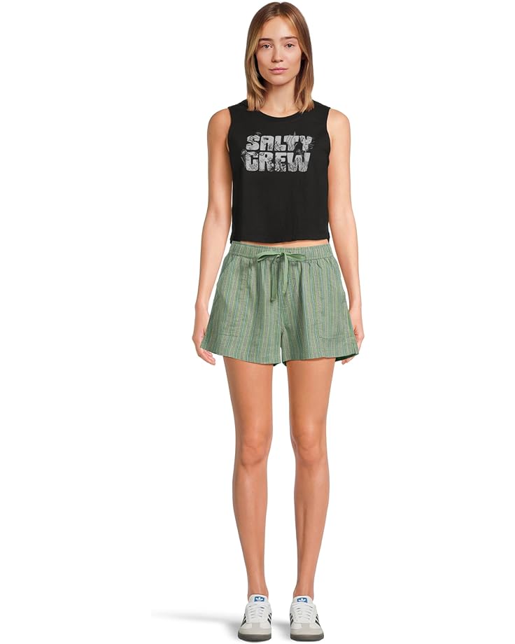 Salty Crew Sea Life Cropped Tank Women's Black