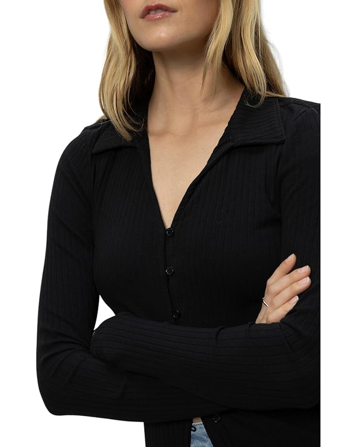 Sanctuary Daydreamer Knit Shirt Women's Black