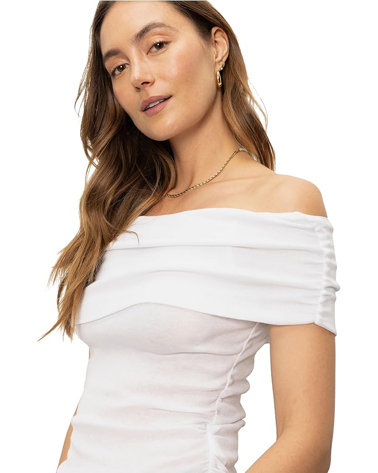 6pm Sanctuary Off Shoulder Rib Tee Women's