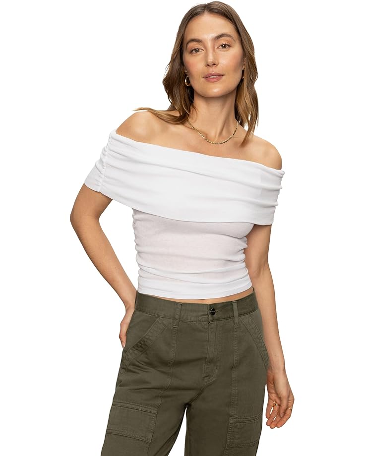 6pm Sanctuary Off Shoulder Rib Tee Women's