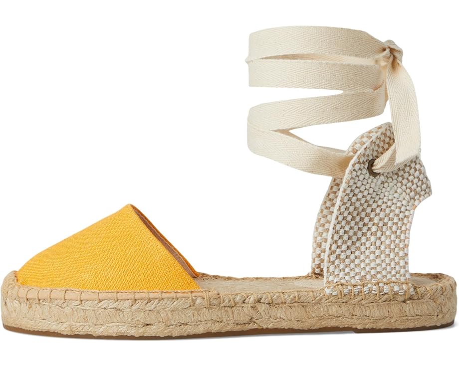 6pm Soludos Linen Lauren Lace-up Women's