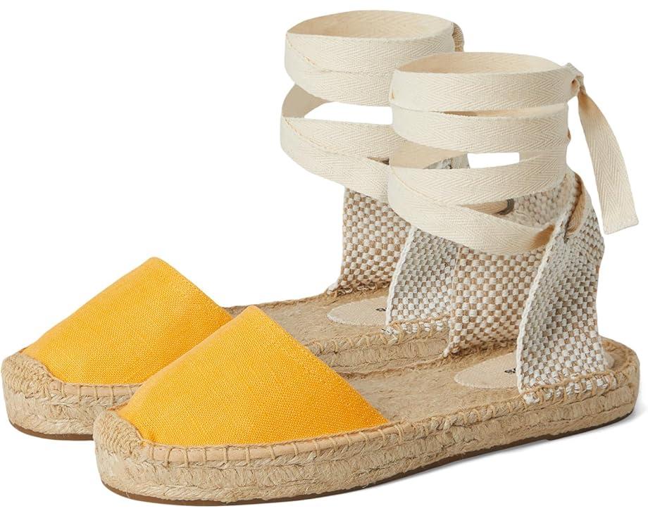 6pm Soludos Linen Lauren Lace-up Women's