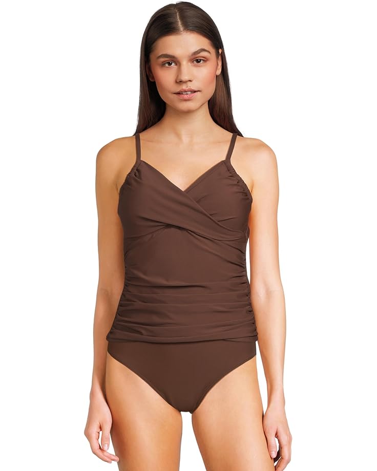 Sunsets Simone Tankini Women's Tiki Brown