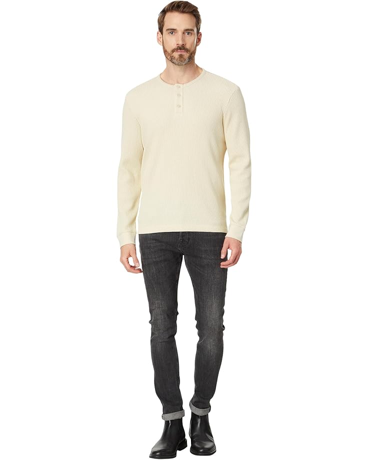 Vince Chunky Waffle Long Sleeve Henley Men's