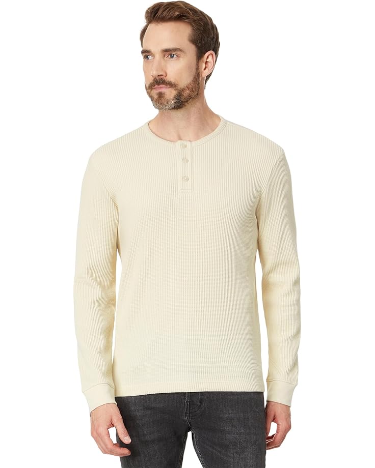 Vince Chunky Waffle Long Sleeve Henley Men's