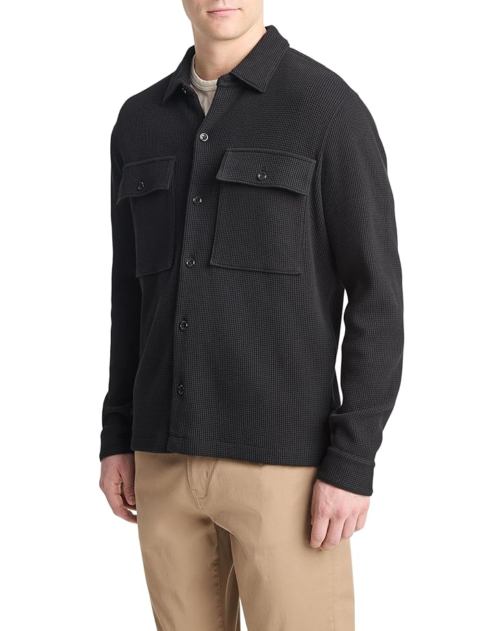 Vince Chunky Waffle Shirt Jacket Men's