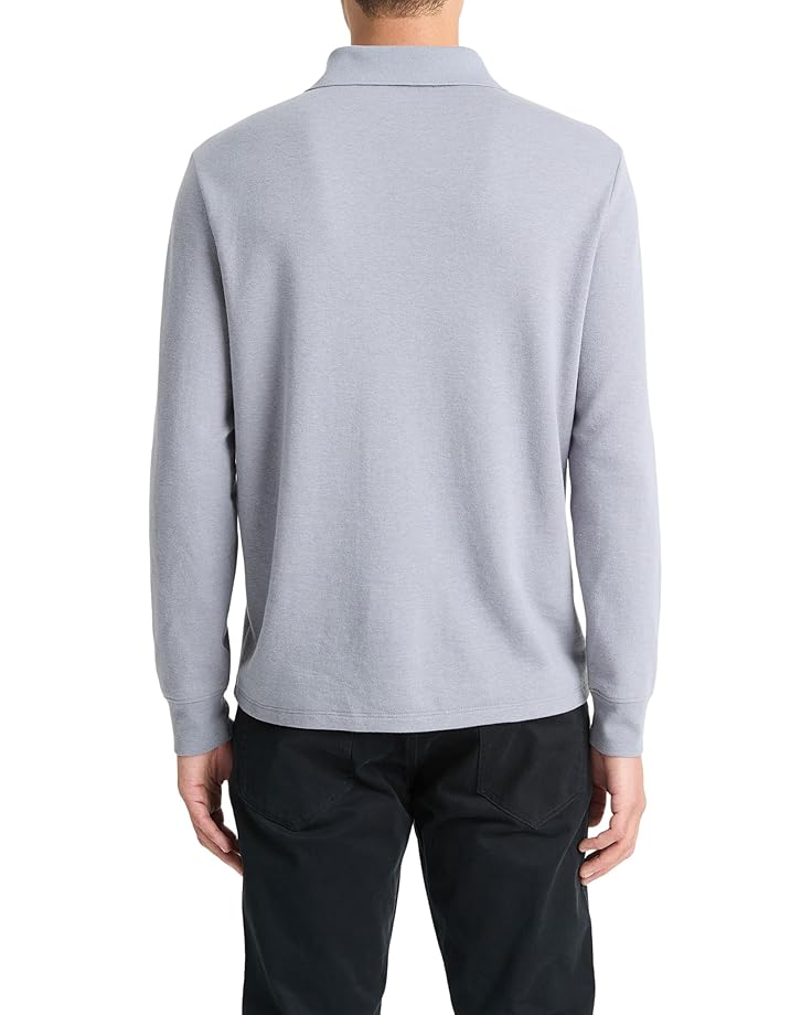 Vince Double Face Long Sleeve Polo Men's