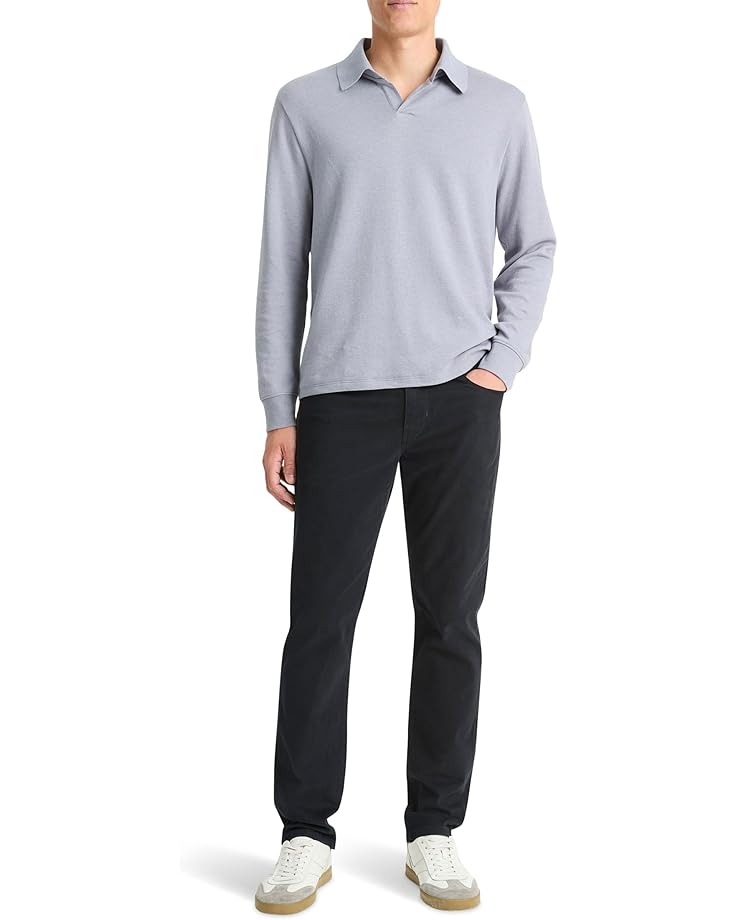 Vince Double Face Long Sleeve Polo Men's