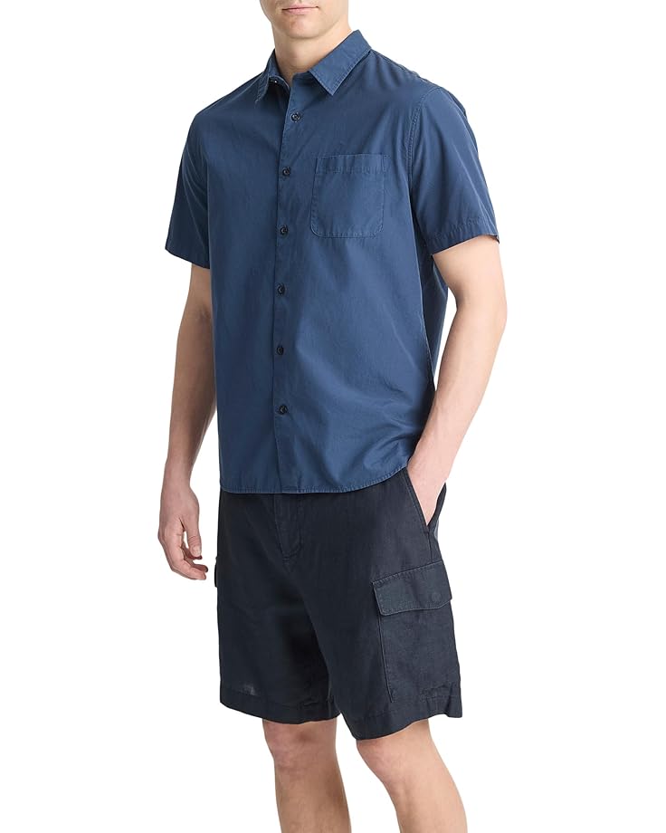 Vince Garment Dye Poplin S/S Men's