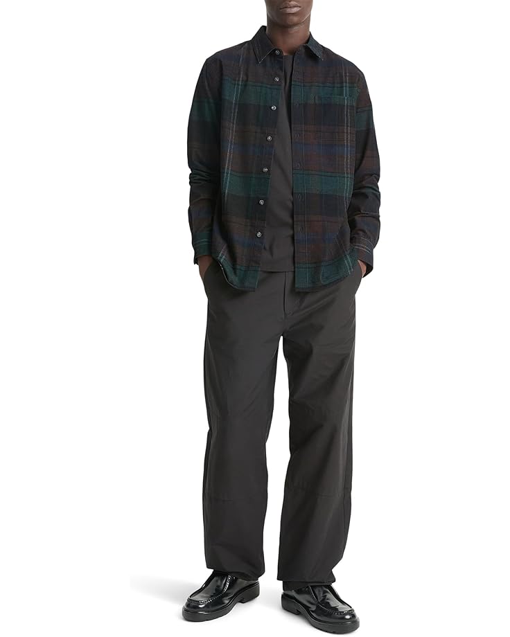 Vince Sierra Corduroy Plaid Long Sleeve Men's