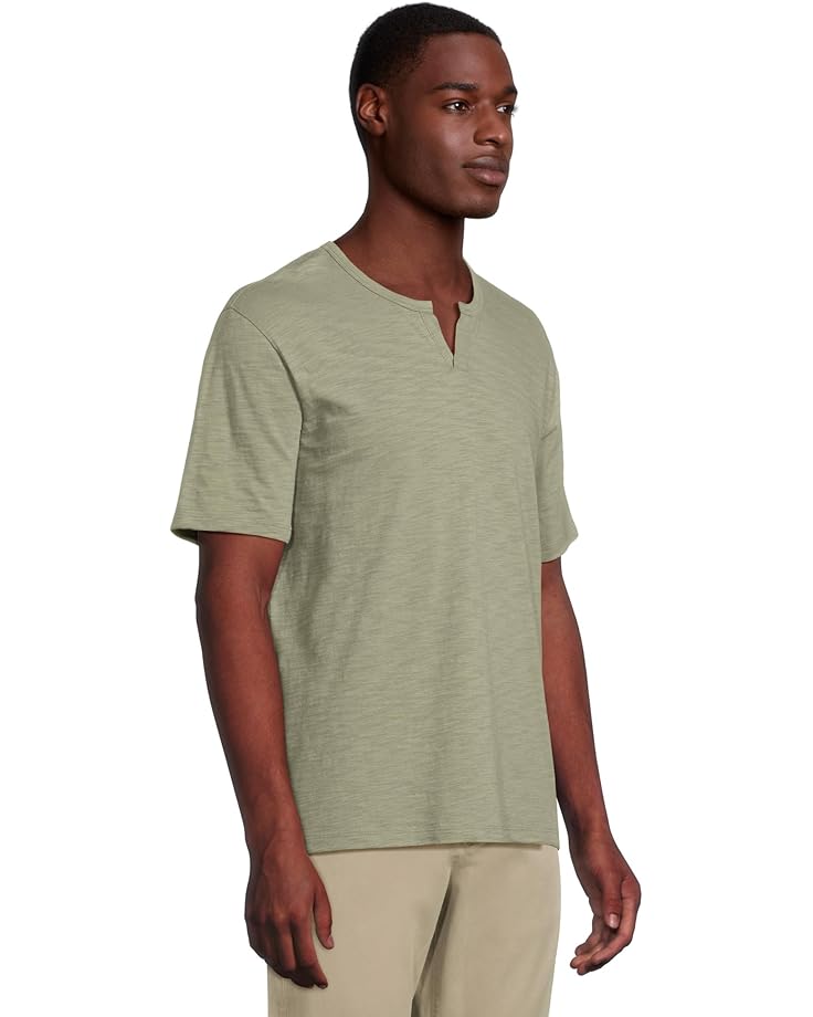 6pm Vince Slub Split Neck Short Sleeve Men's