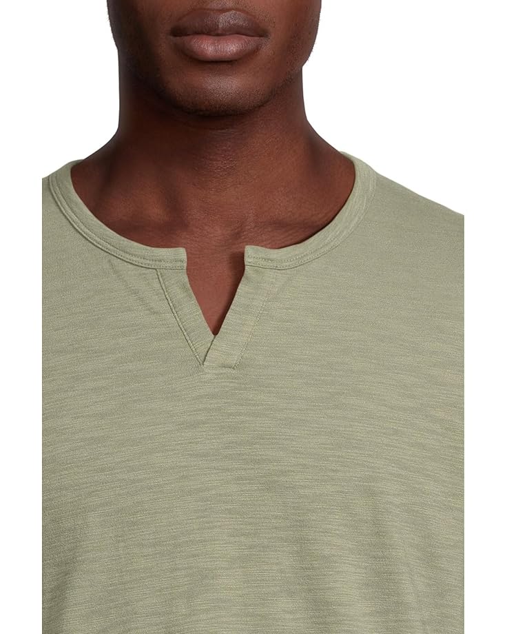 6pm Vince Slub Split Neck Short Sleeve Men's