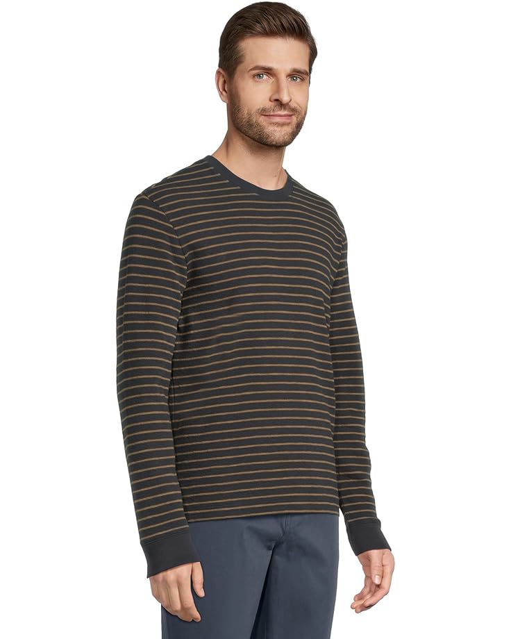 6pm Vince Slub Stripe Long Sleeve Crew Men's