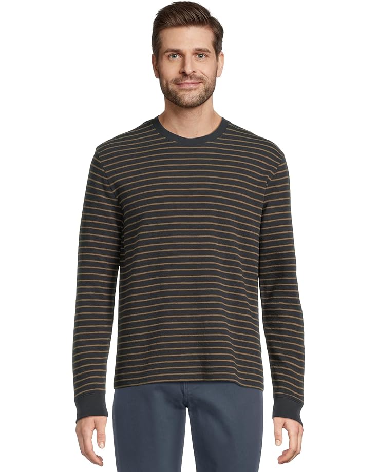 6pm Vince Slub Stripe Long Sleeve Crew Men's