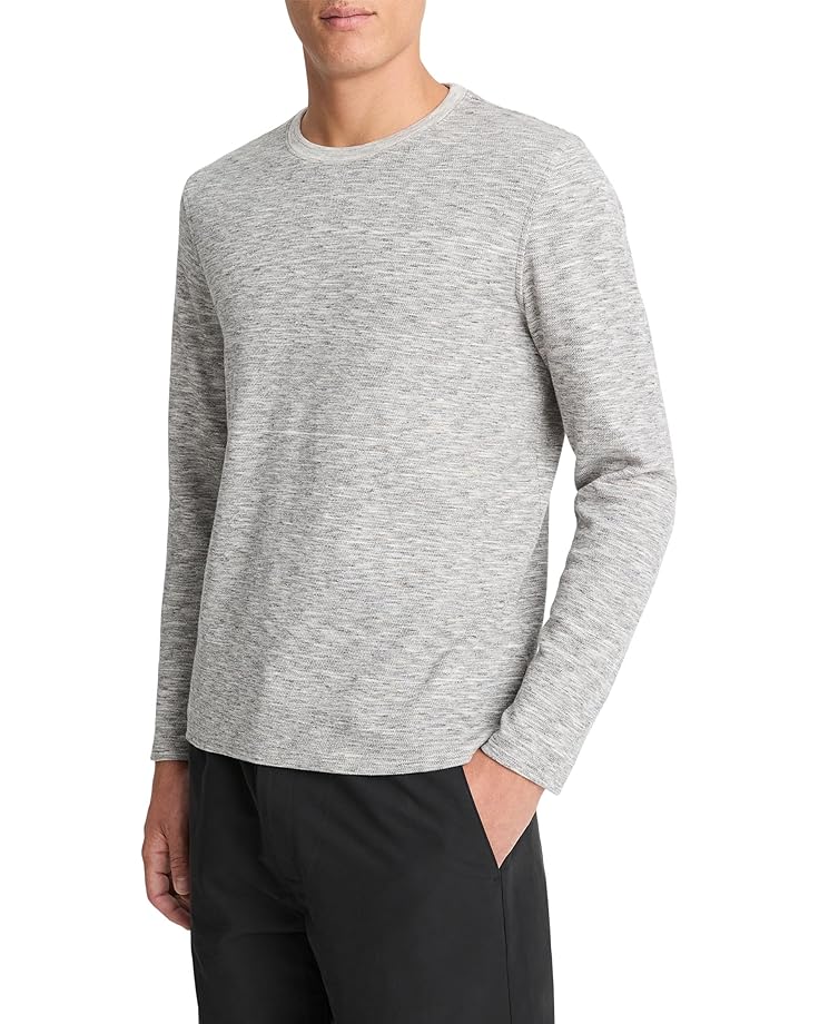 Vince Space Dye Long Sleeve Crew Men's
