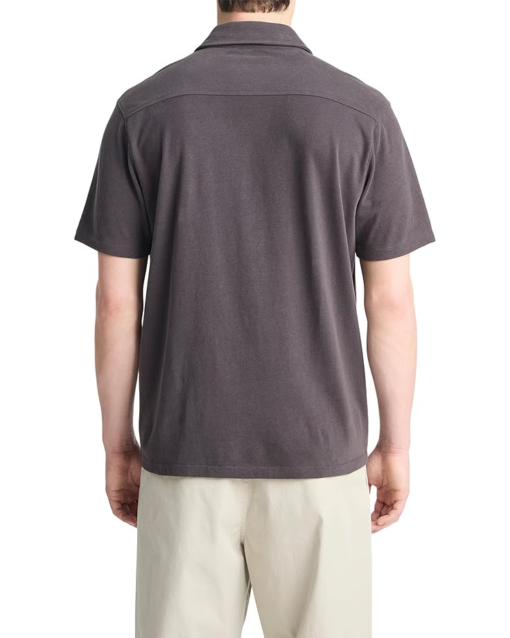Vince Sueded Jersey S/S Button Down Men's