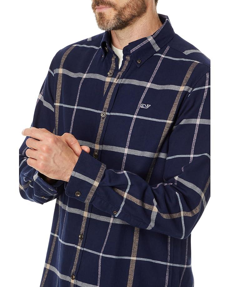 Vineyard Vines Flannel Plaid Whale Shirt Men's