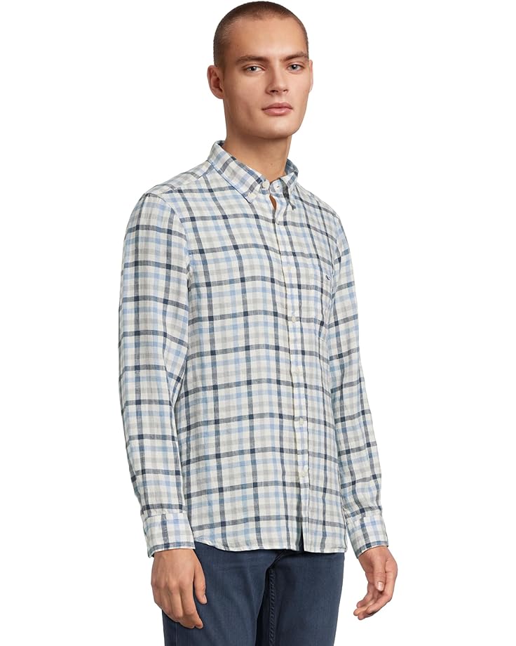 Vineyard Vines Tattersall Linen Shirt Men's