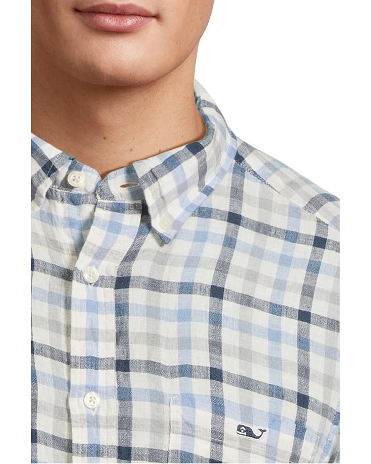 Vineyard Vines Tattersall Linen Shirt Men's