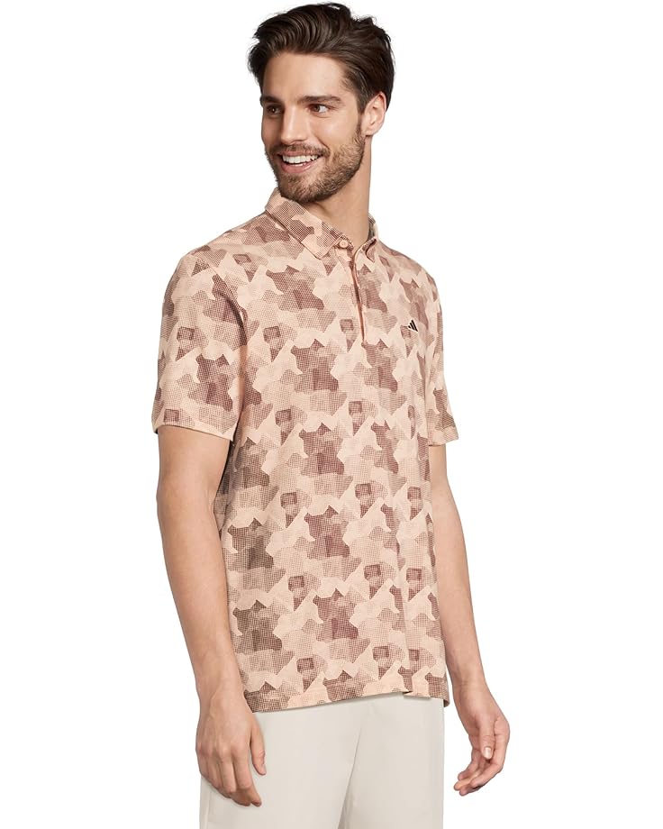 6pm Adidas Golf Go-To Printed Golf Polo Shirt Men's