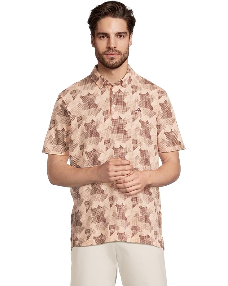 6pm adidas Golf Go-To Printed Golf Polo Shirt Men's