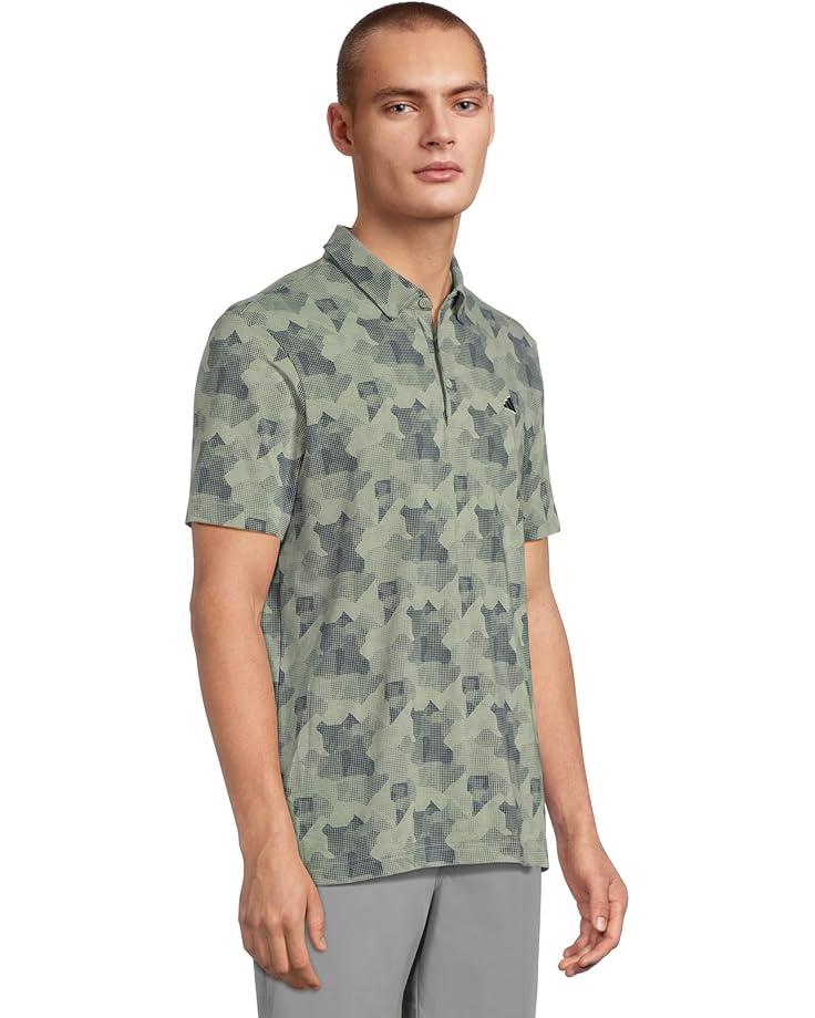 6pm Adidas Golf Go-To Printed Golf Polo Shirt Men's
