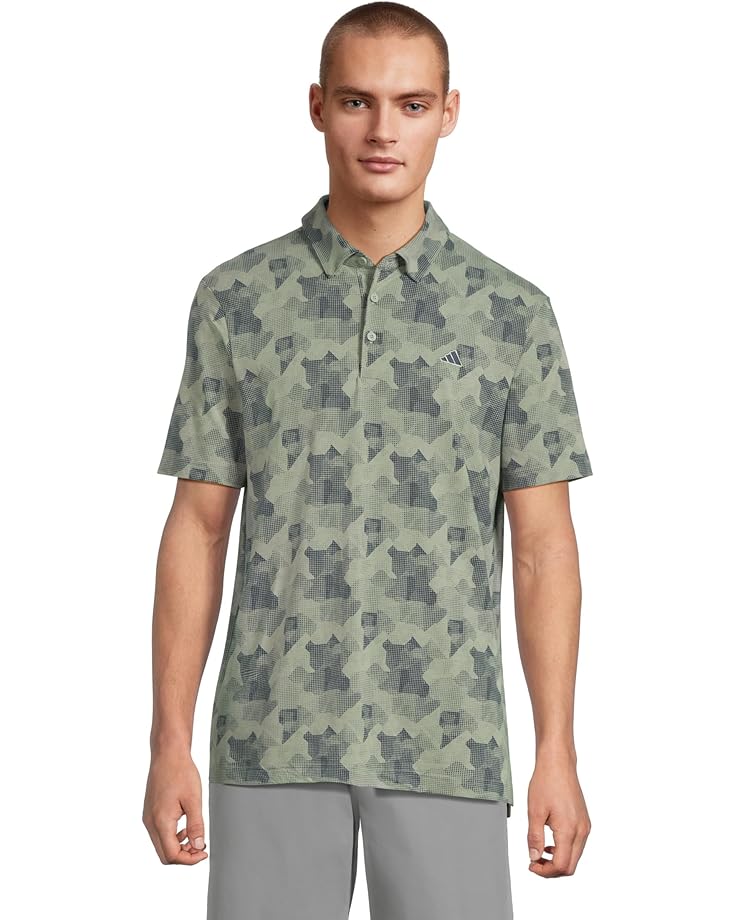 6pm adidas Golf Go-To Printed Golf Polo Shirt Men's