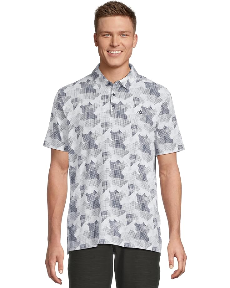 6pm adidas Golf Go-To Printed Golf Polo Shirt Men's
