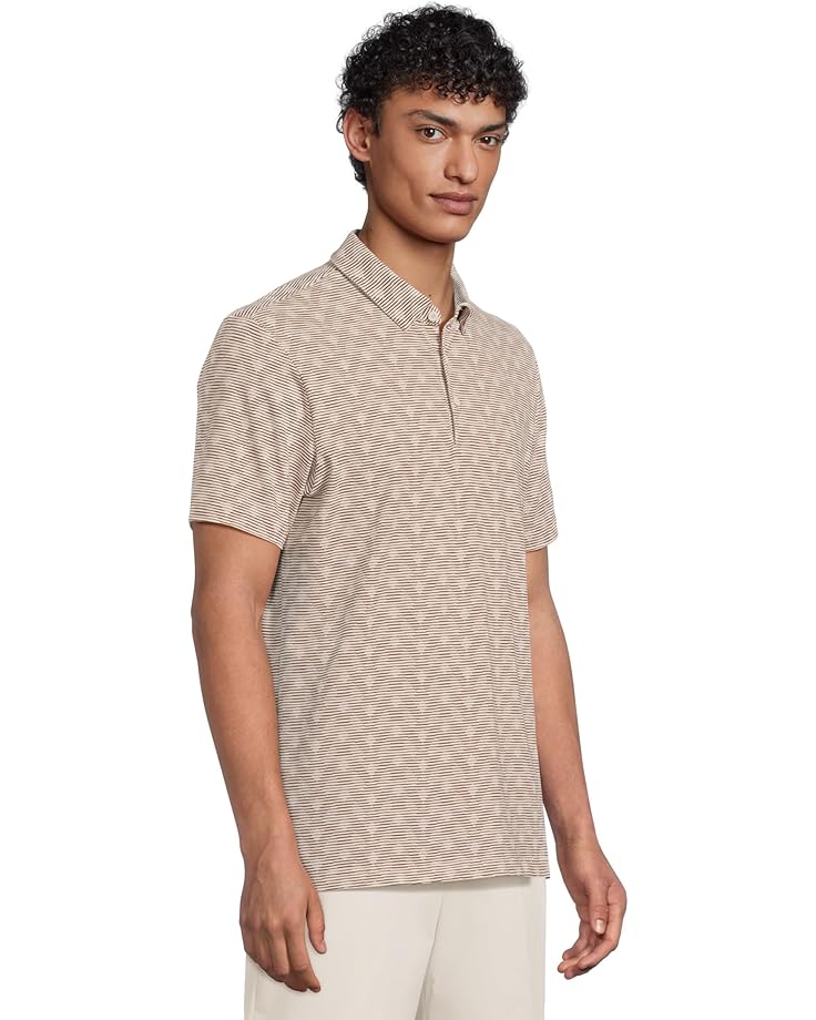 6pm Adidas Golf Go-To Printed Stripe Golf Polo Shirt Men's