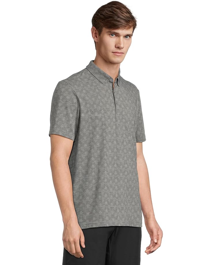 6pm Adidas Golf Go-To Printed Stripe Golf Polo Shirt Men's