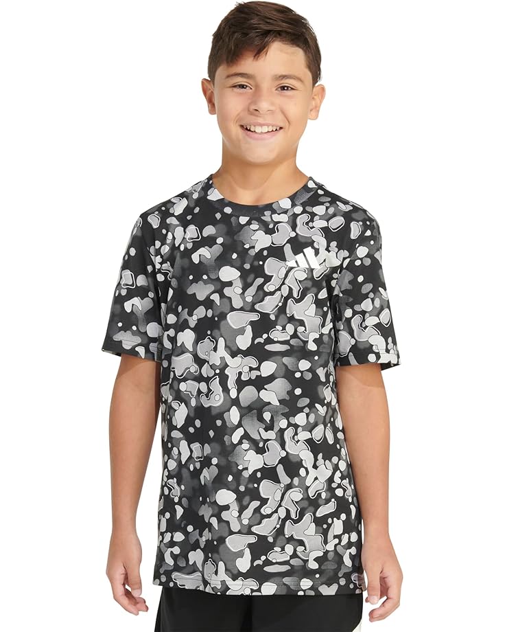 adidas Kids AOP Pebble Camo SS Tee(Toddler/Little Kid/Big Kid)