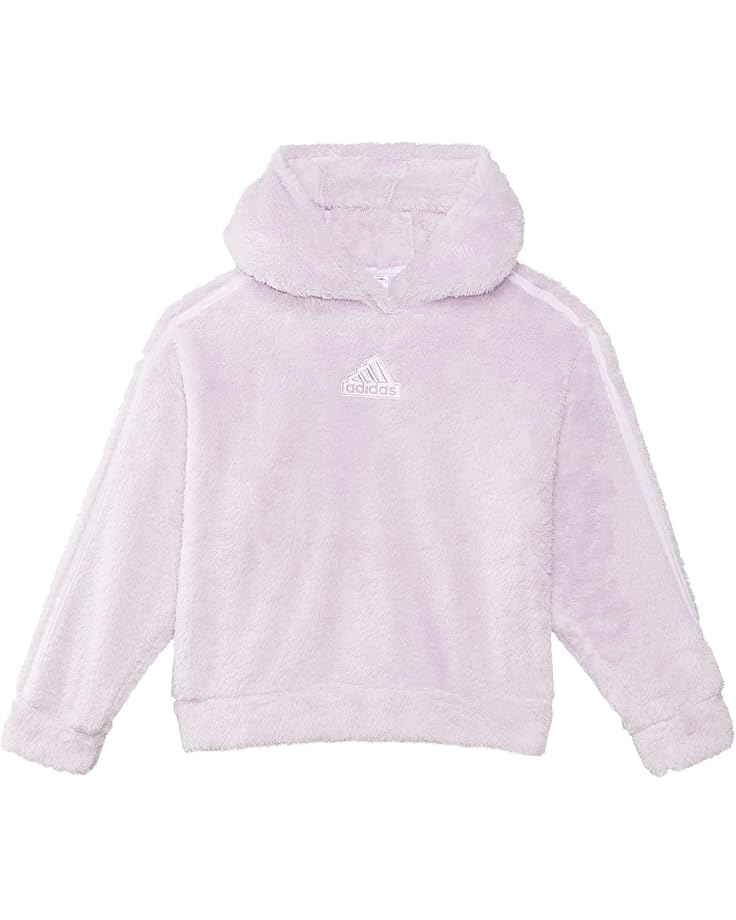 6pm adidas Kids Cozy Furry Sherpa Hooded Pullover (Big Kid)