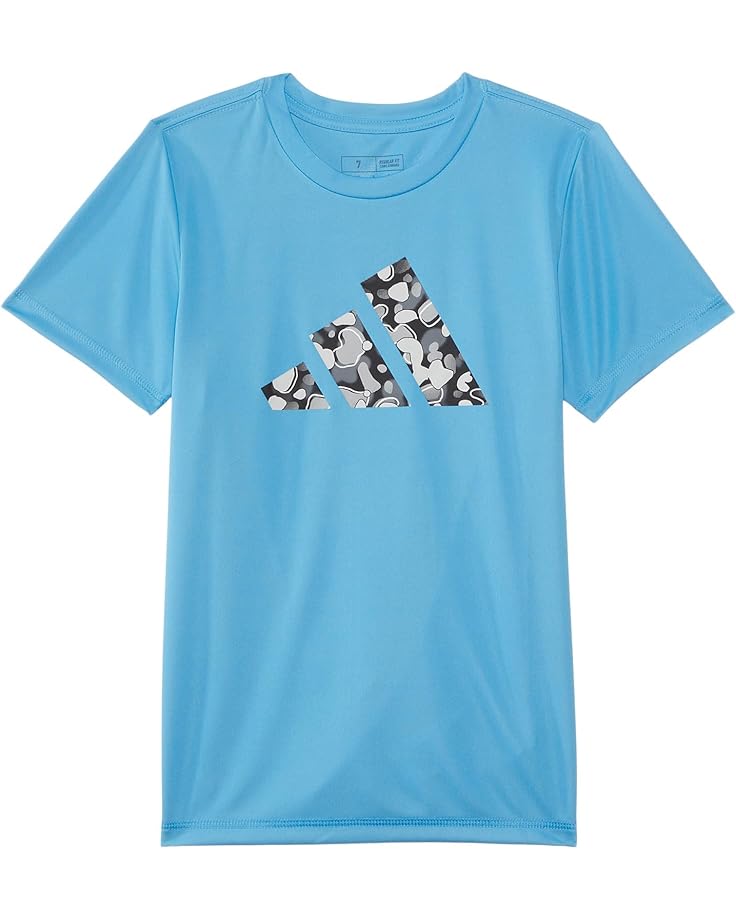 adidas Kids Pebble Camo Logo SS Tee(Toddler/Little Kid)