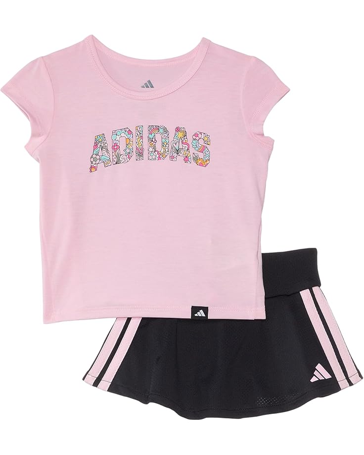 6pm adidas Kids Pleated Tee & Flounce Skort Set (Toddler/Little Kid)