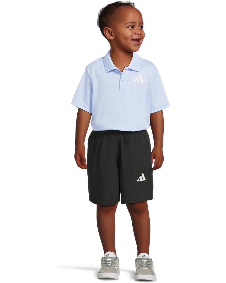 6pm Adidas Kids Polo Top & Woven Shorts Set (Toddler/Little Kid)