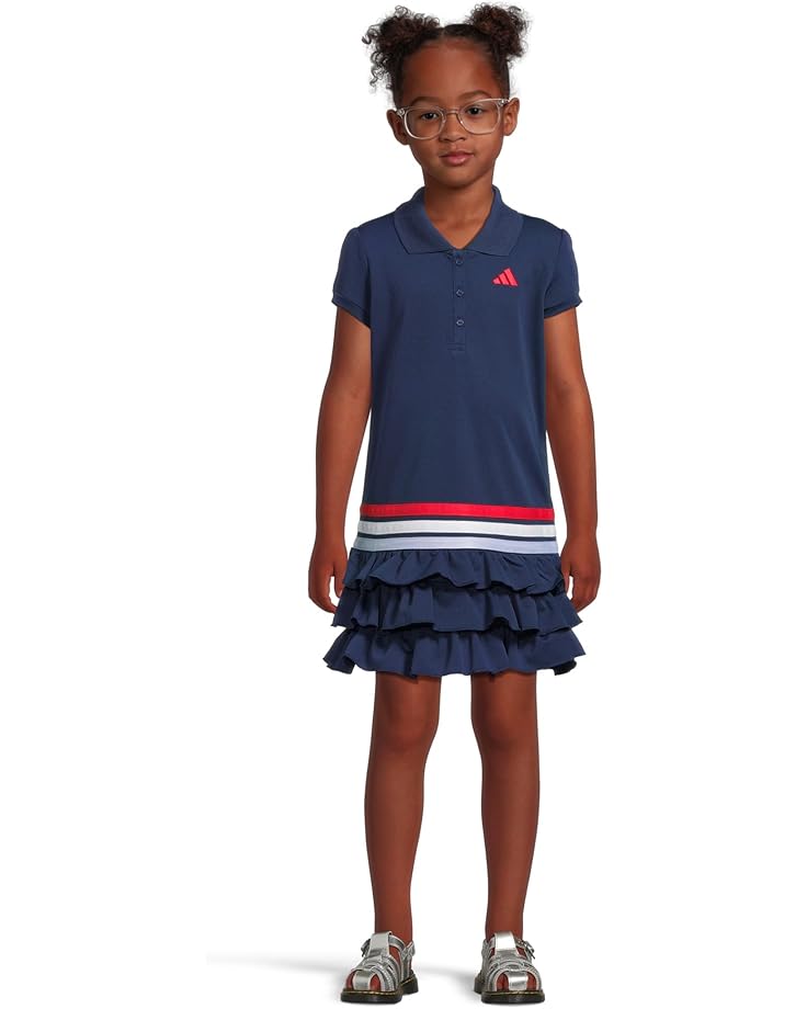 6pm adidas Kids Ruffle Polo Dress (Toddler/Little Kid)