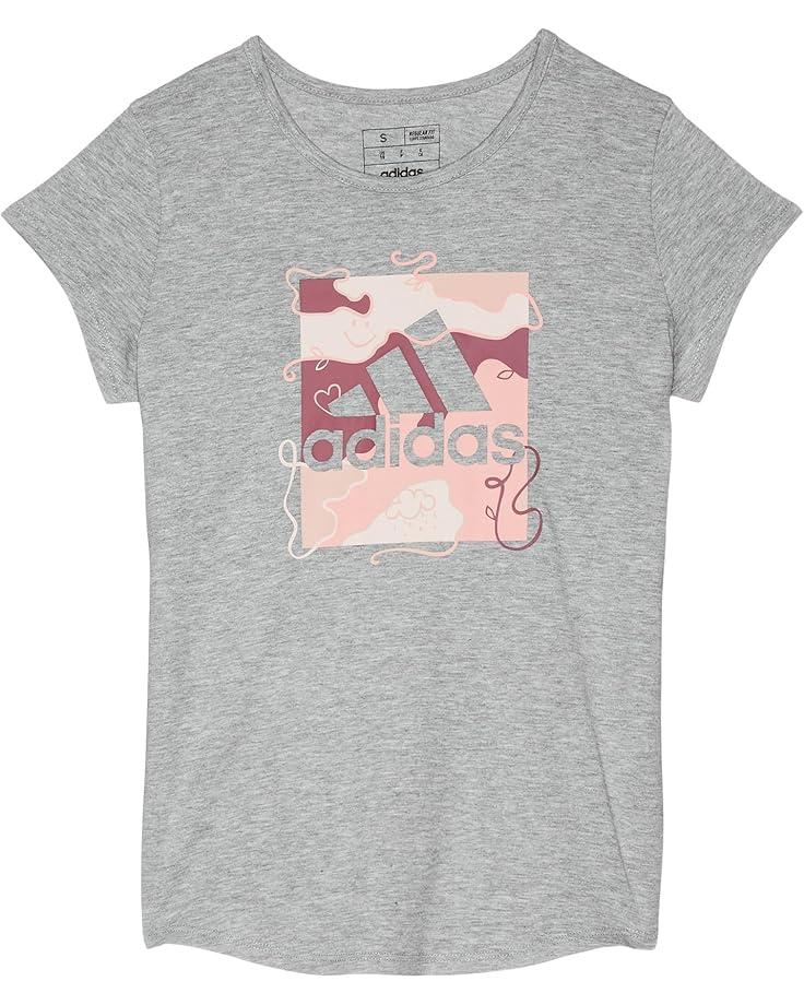 adidas Kids Short Sleeve Essential Heather Tee(Big Kid)