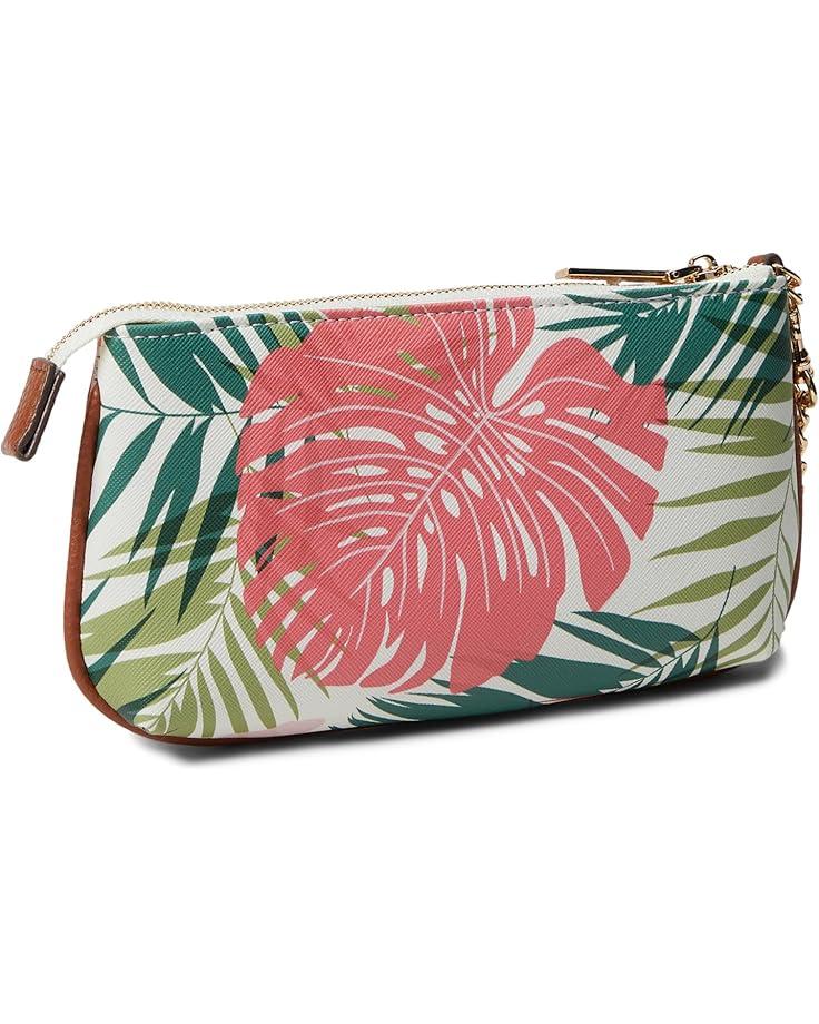 Anne Klein AK Palm Print Wristlet W/ Chain Strap