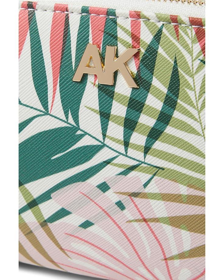 Anne Klein AK Palm Print Wristlet W/ Chain Strap