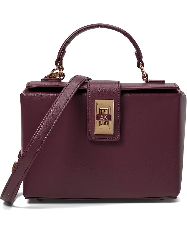6pm Anne Klein Convertible Box Bag with Enamel Turnlock