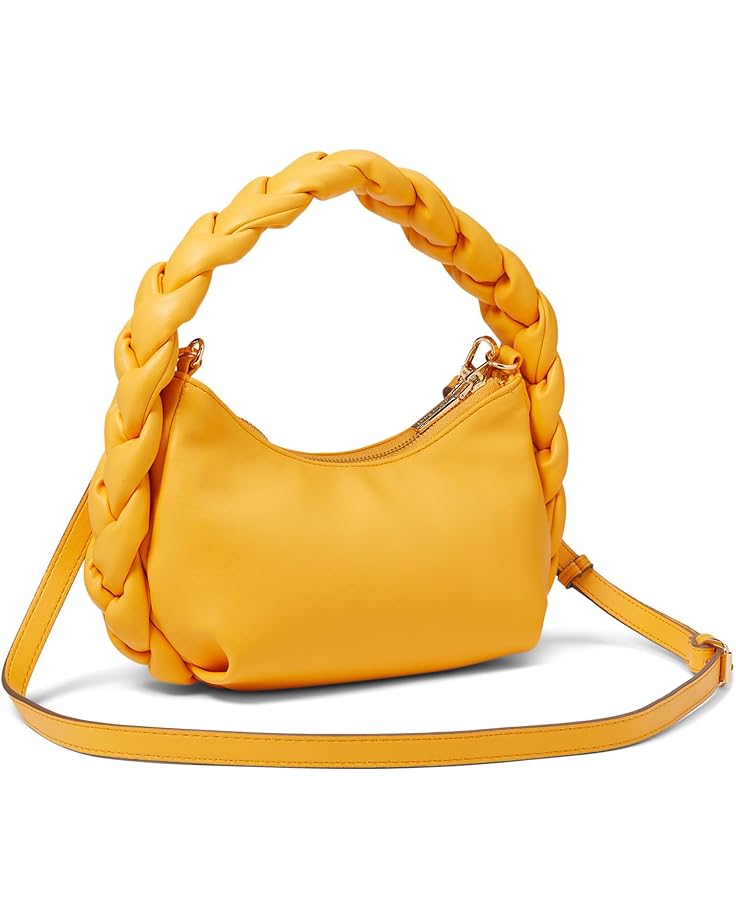Anne Klein Convertible Crescent Shoulder Bag W/ Braided Trim